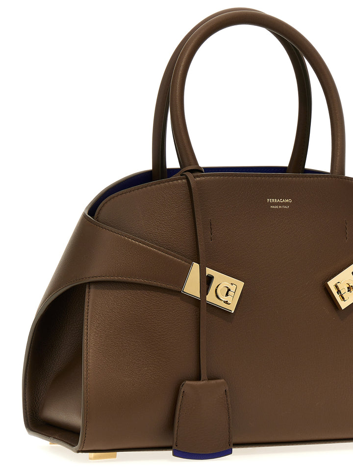Ferragamo Brown Calfskin Handbag