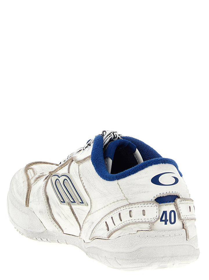 Balenciaga White Calfskin Athletic Sneakers