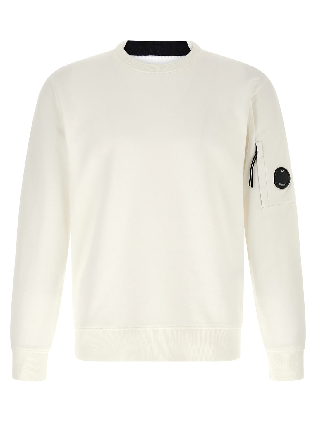 C.P. Company White Cotton Sweatshirt