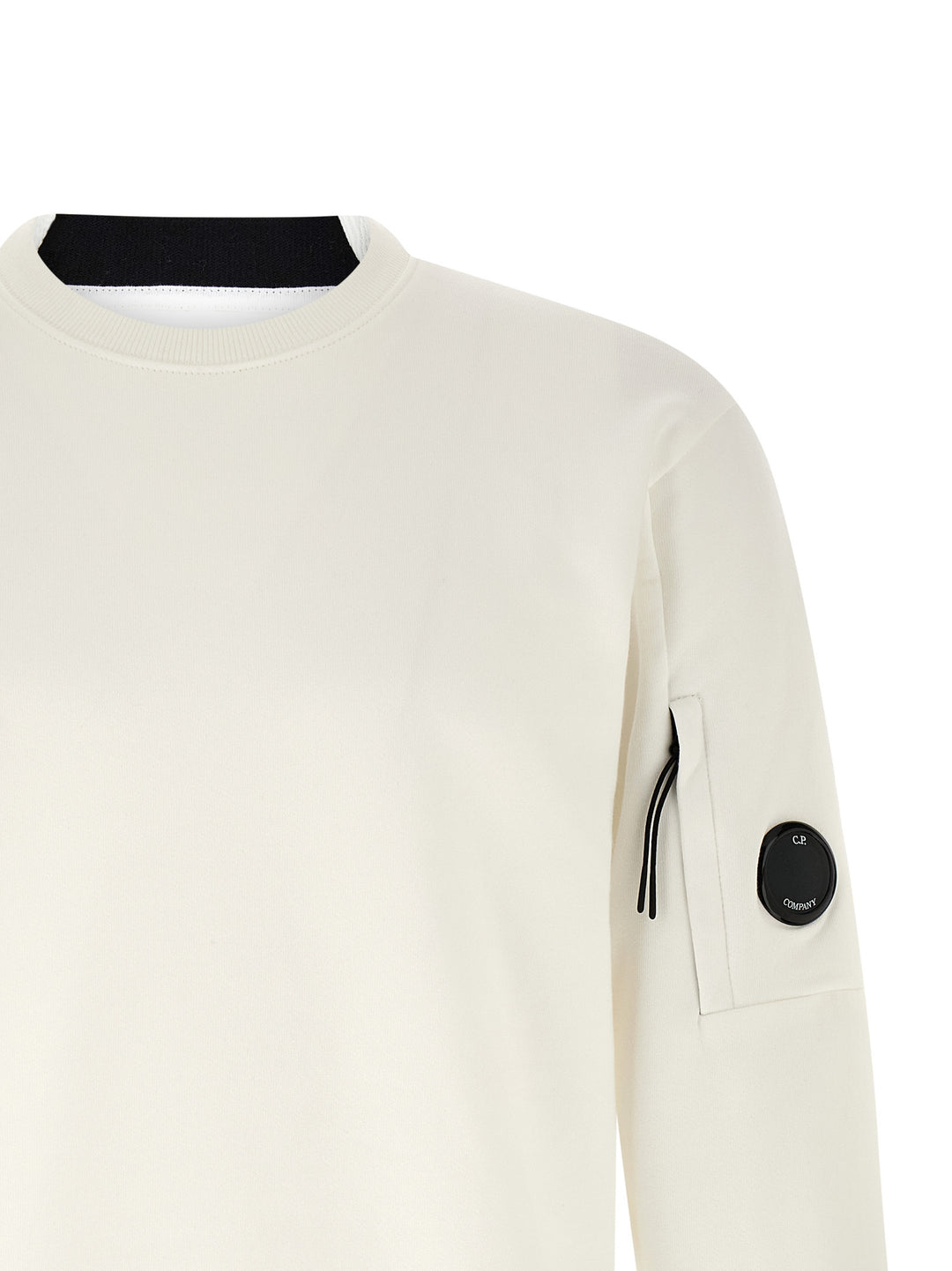C.P. Company White Cotton Sweatshirt