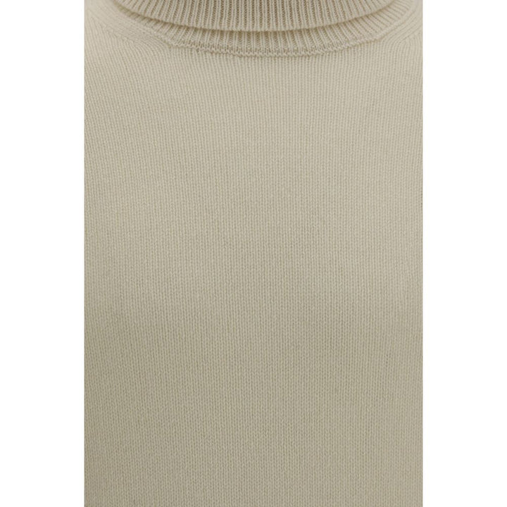 Aragona Cashmere White Cashmere Sweater