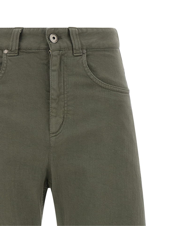 Brunello Cucinelli Bicolor Cotton Jeans Denim