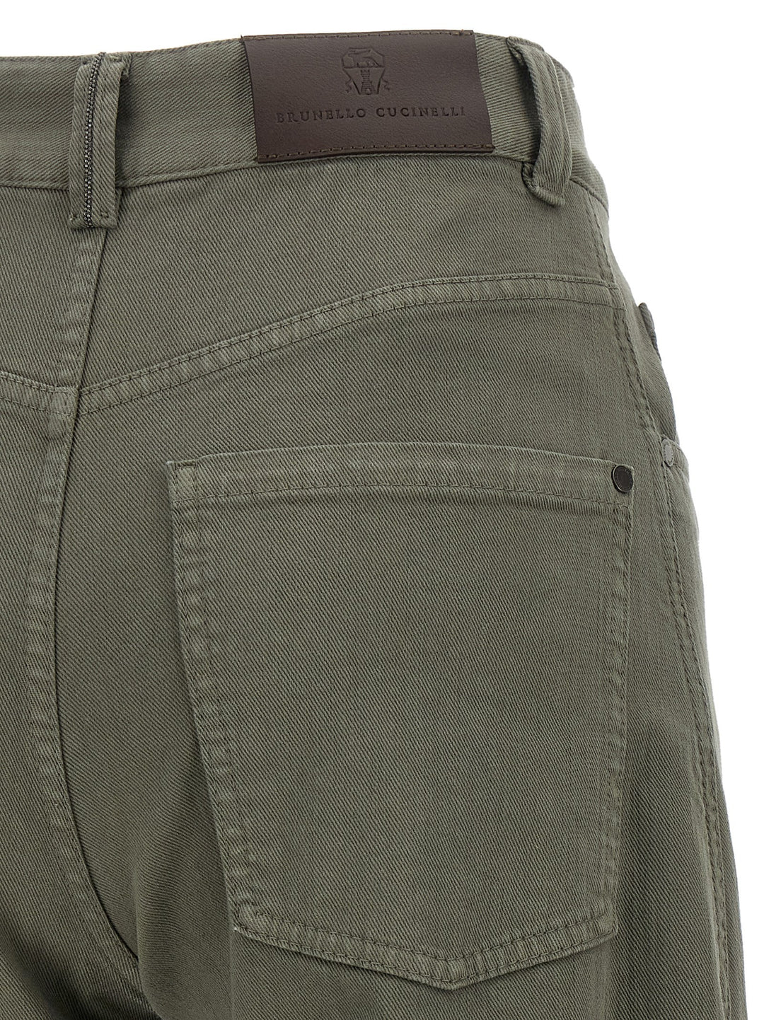 Brunello Cucinelli Bicolor Cotton Jeans Denim