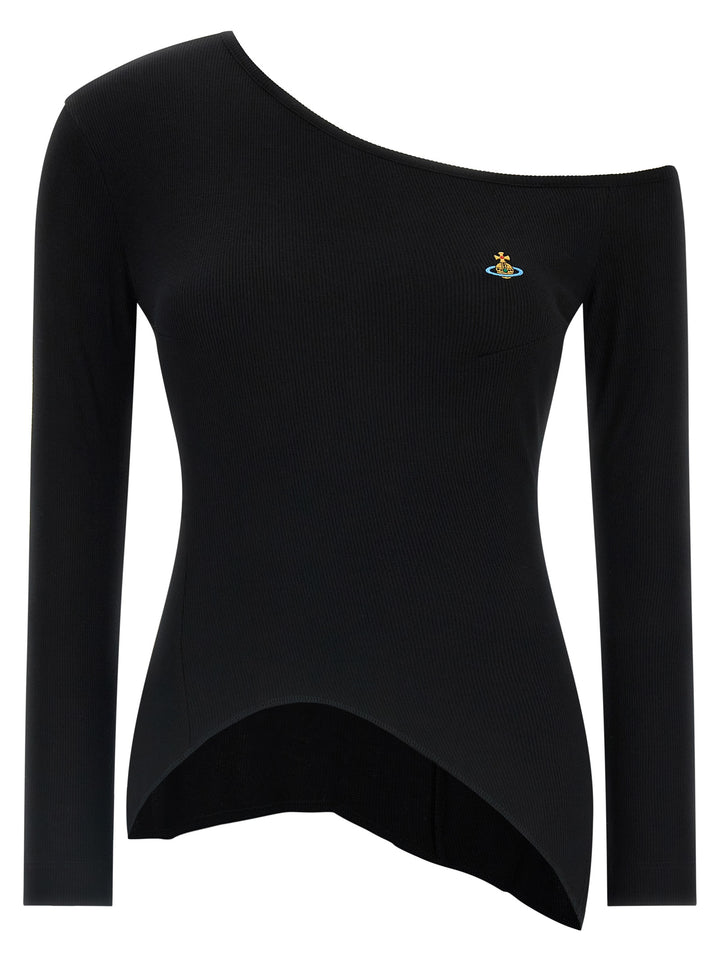 Vivienne Westwood Black Viscose Long Sleeve T-Shirt