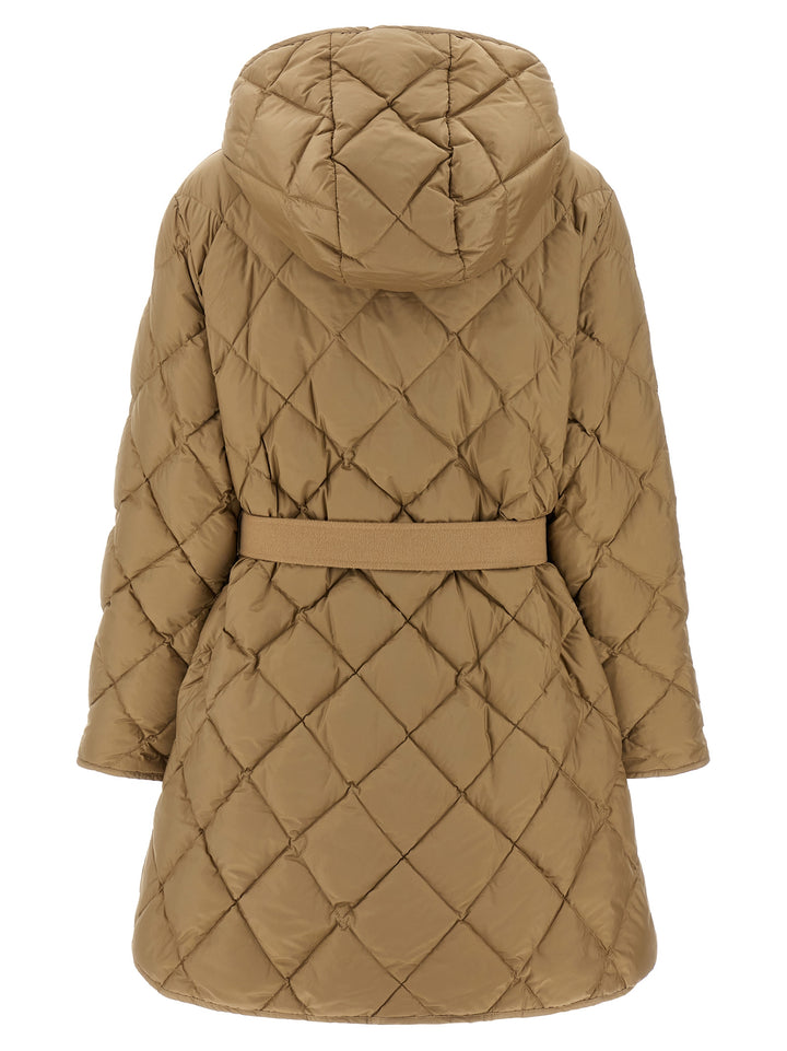 Max Mara Beige Polyester Full-Length Jacket