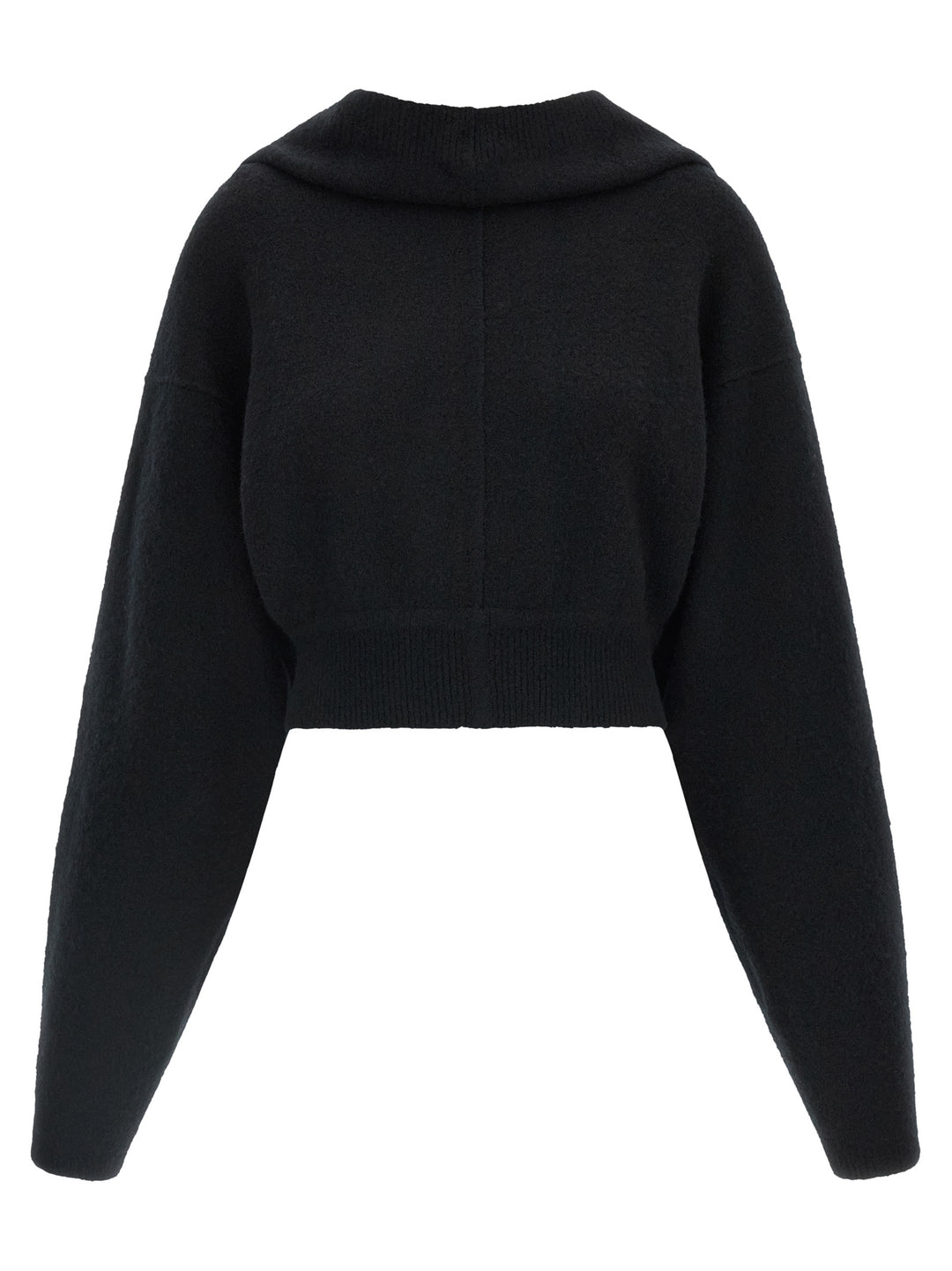 Rick Owens Black Cashmere Sweatshirt