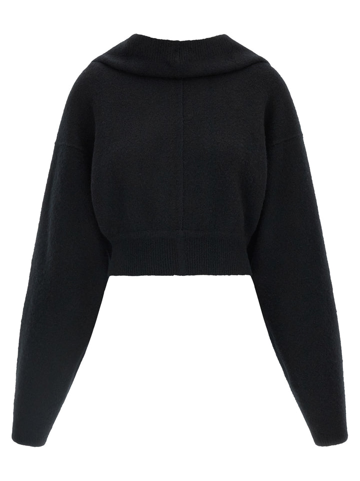 Rick Owens Black Cashmere Sweatshirt