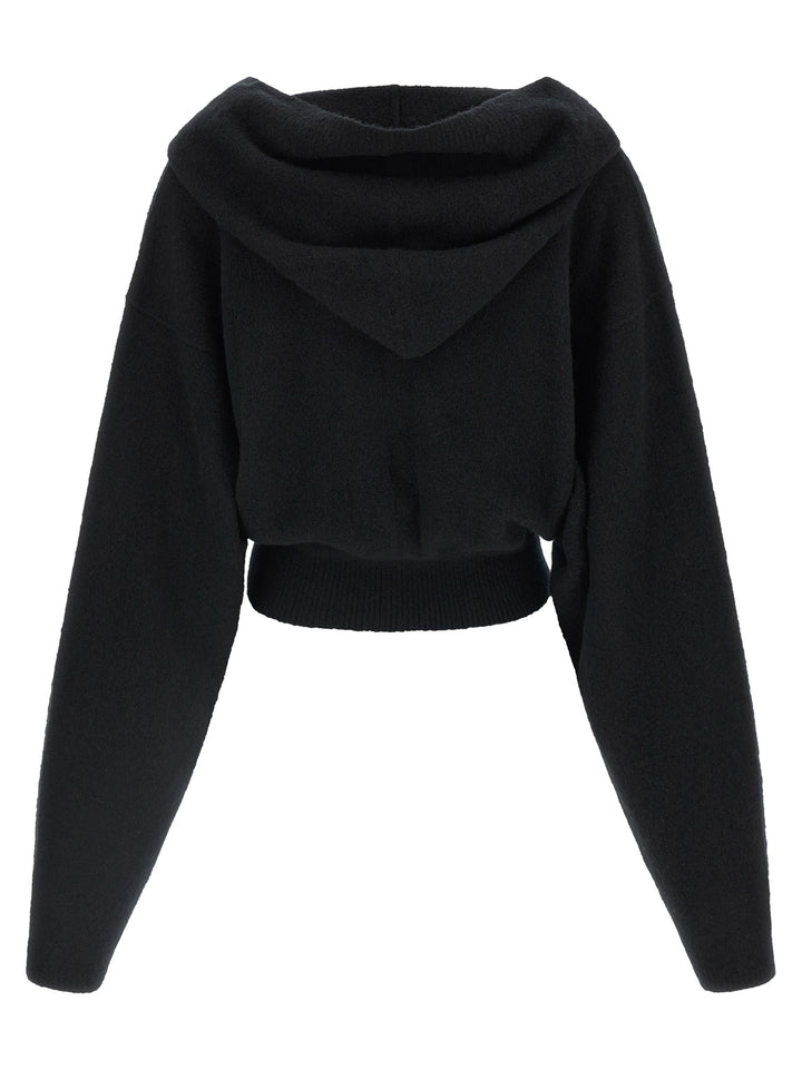 Rick Owens Black Cashmere Sweatshirt