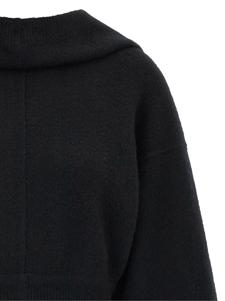 Rick Owens Black Cashmere Sweatshirt