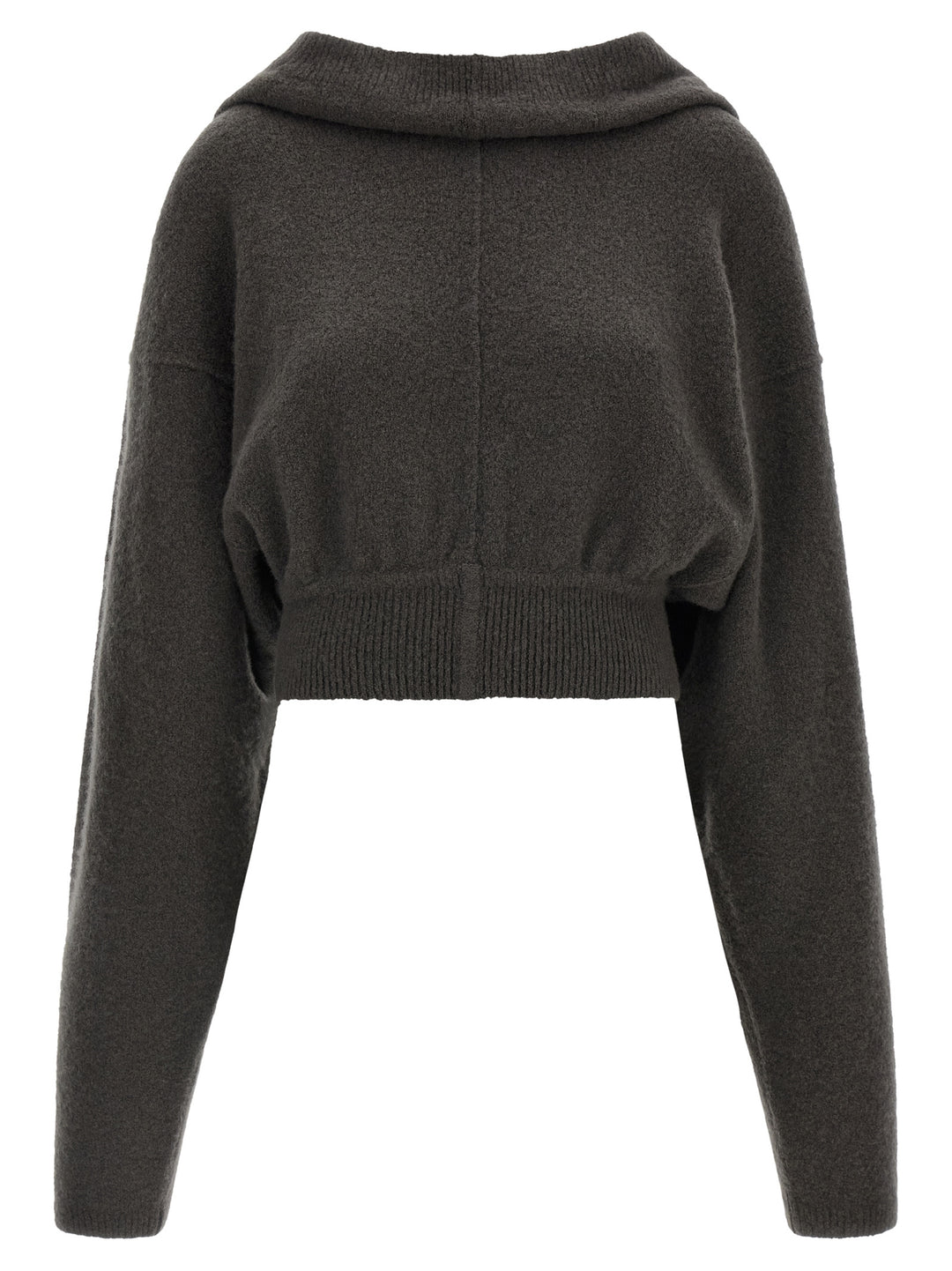 Rick Owens Gray Cashmere Hoodie