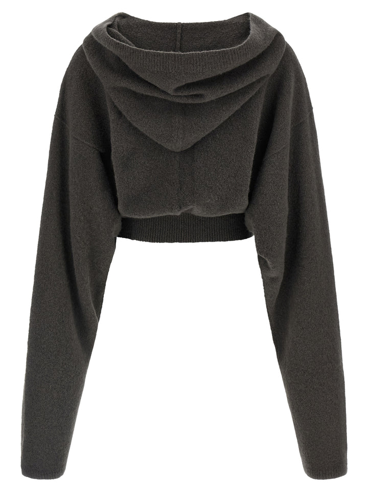 Rick Owens Gray Cashmere Hoodie