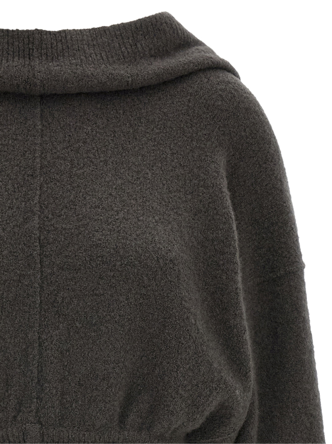 Rick Owens Gray Cashmere Hoodie
