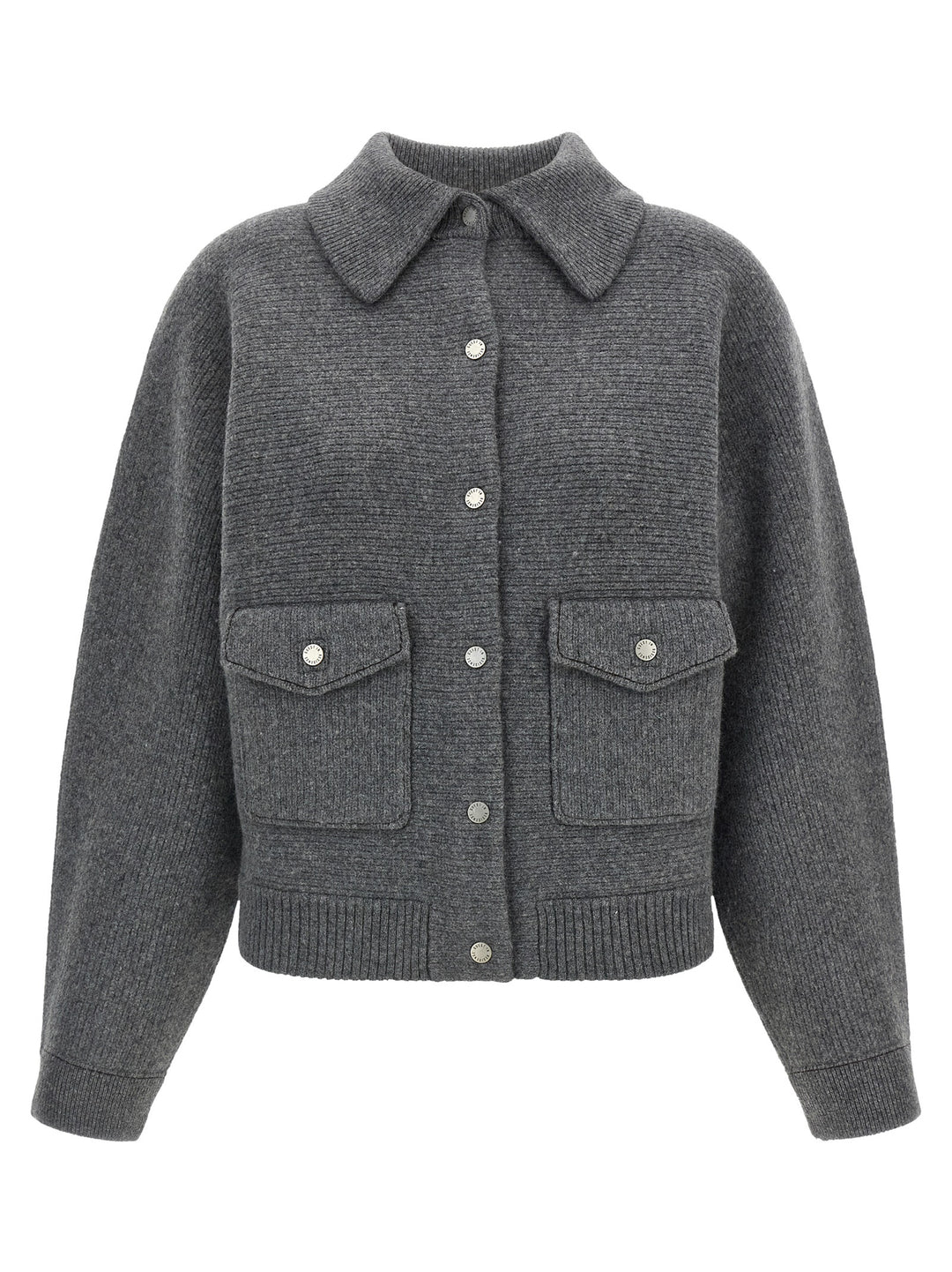 Guest in Residence Gray Wool Bomber