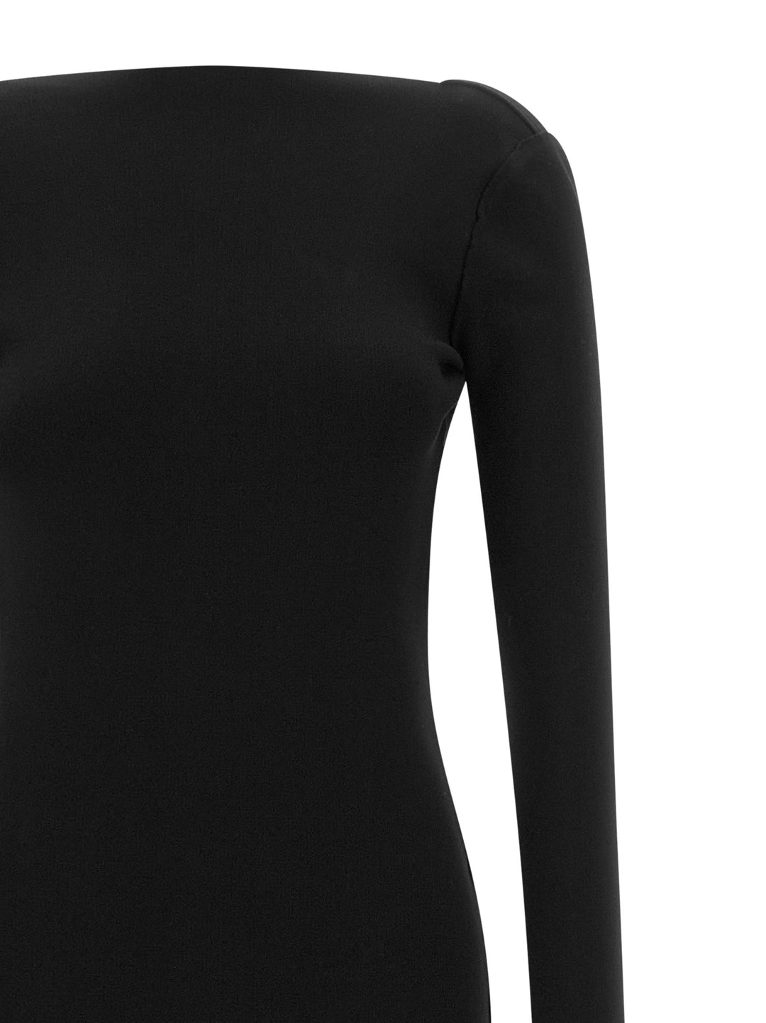 Rick Owens Black Viscose Long Dress
