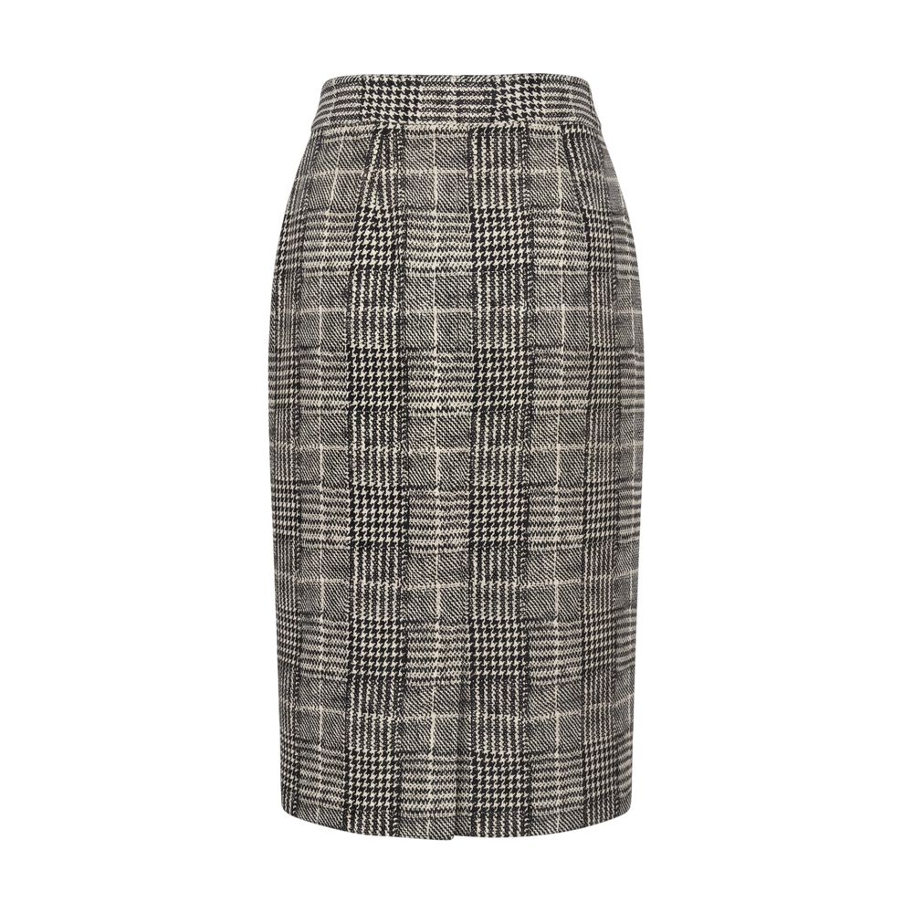 Baldinini Trend White Cotton Women Skirt