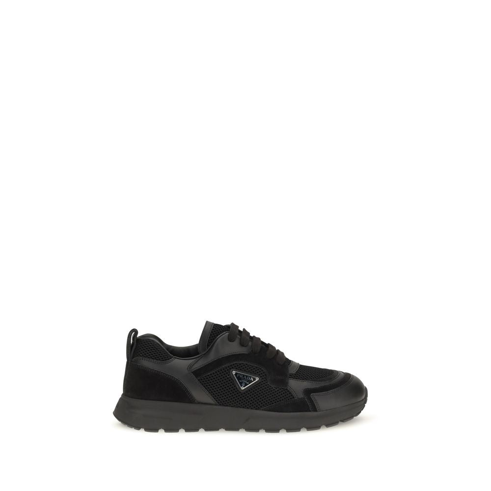 Prada Black Fabric Athletic Sneakers