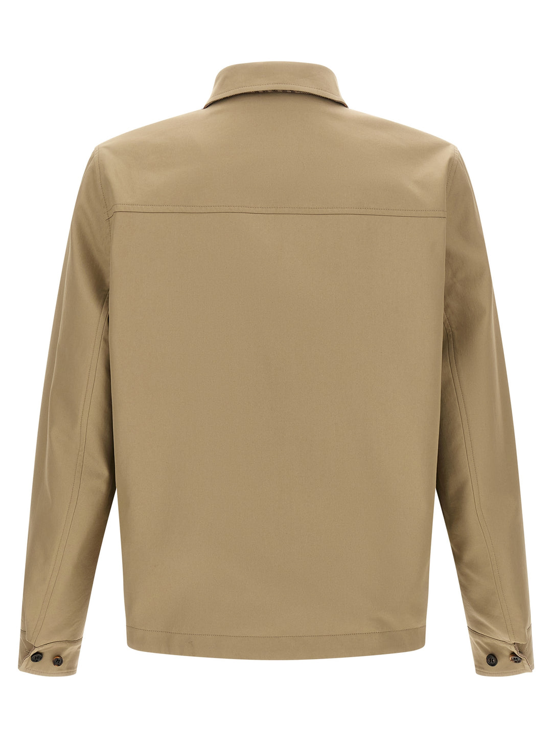 Burberry Beige Wool Shell Jacket