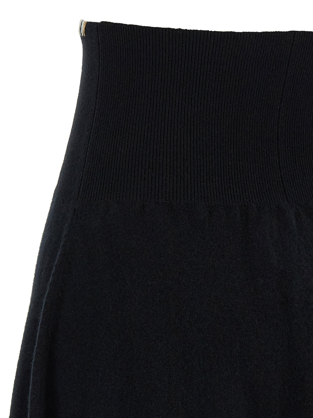 Extreme Cashmere Black Cashmere Midi Skirt