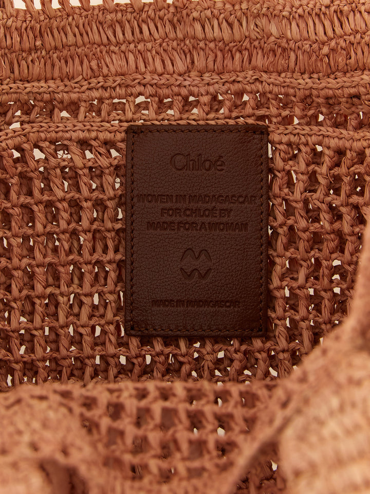 Chloé Multicolor Raffia Tote Bag