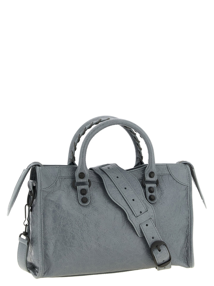 Balenciaga Gray Lamb Leather Handbag