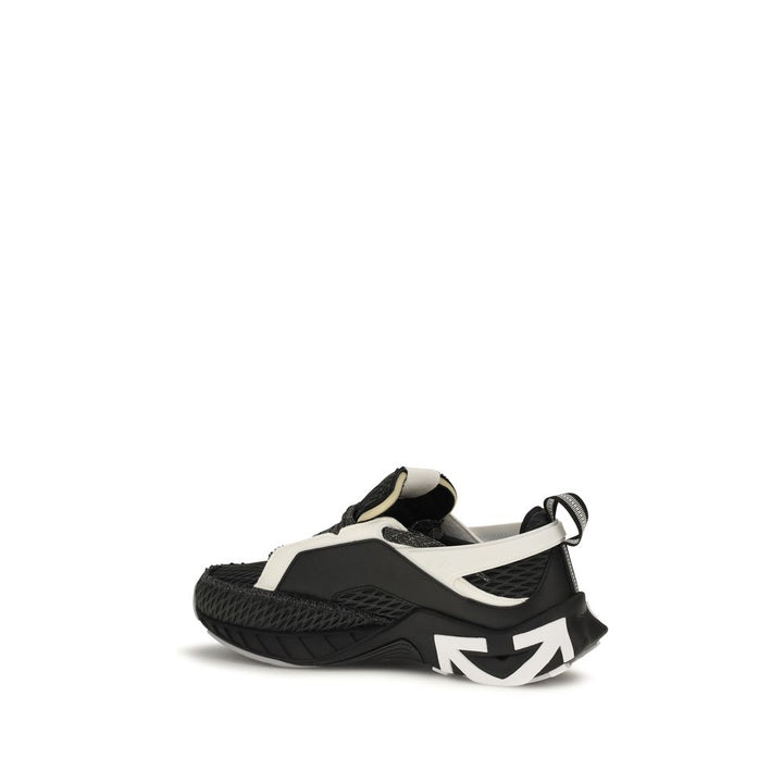 Off-White Black Polyester Athletic Sneakers