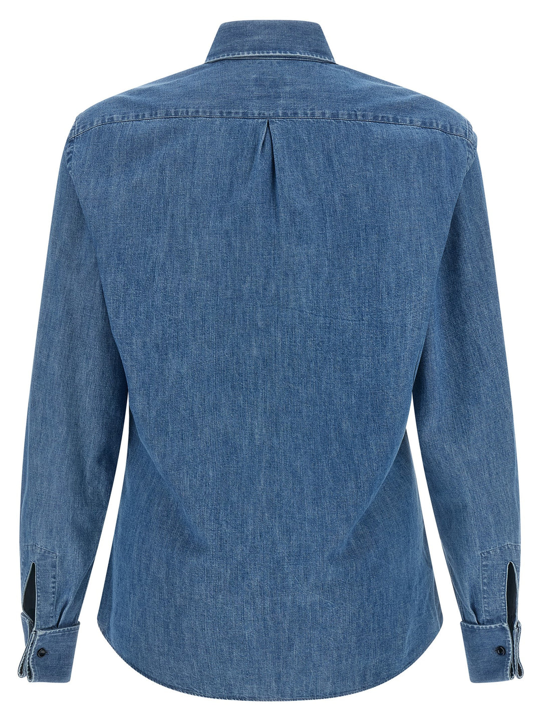 Brunello Cucinelli Blue Cotton Blouse