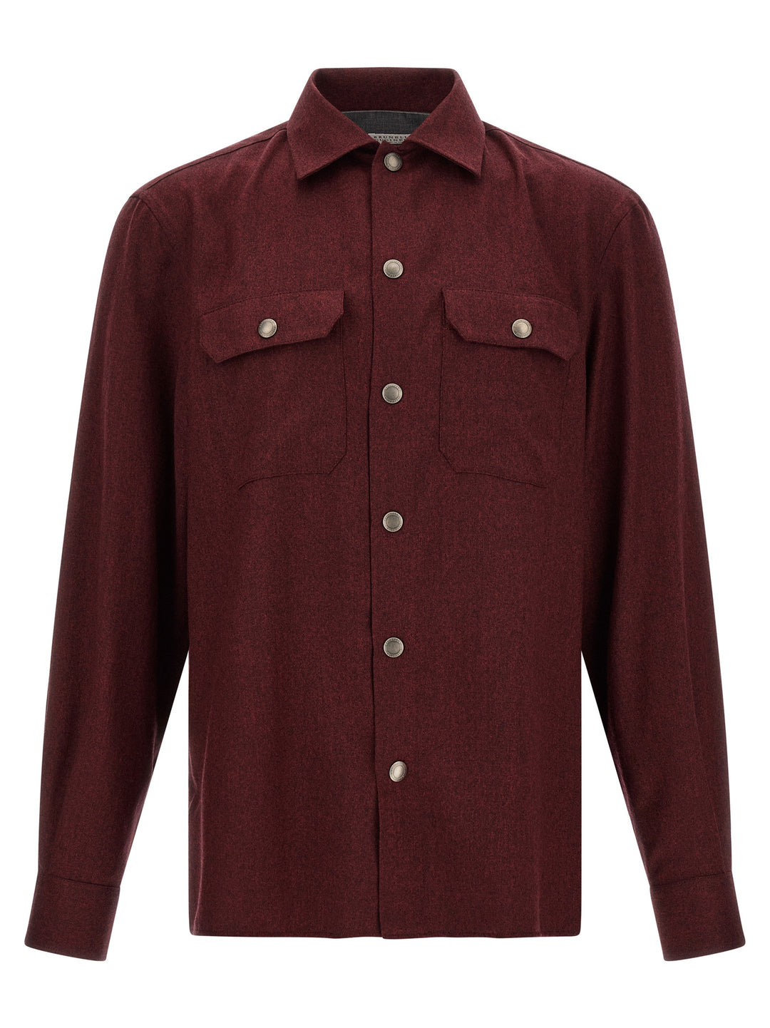Brunello Cucinelli Bordeaux Virgin Wool Blouse
