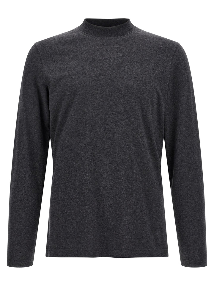 Brunello Cucinelli Gray Cotton T-Shirt