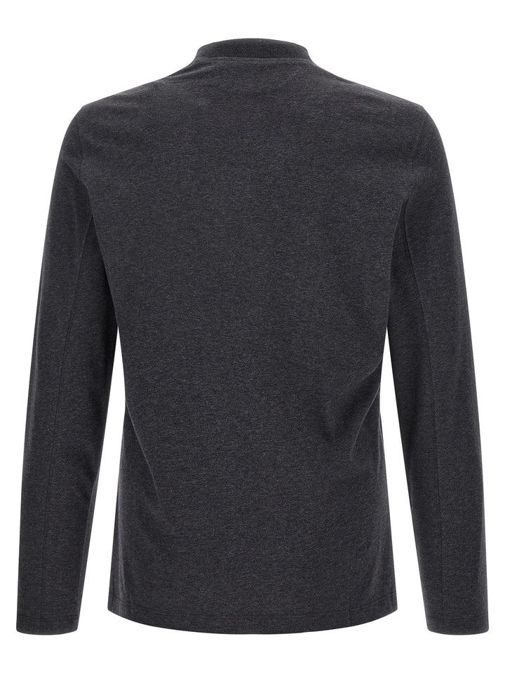 Brunello Cucinelli Gray Cotton T-Shirt