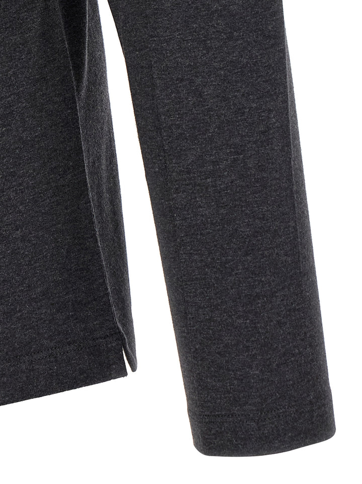 Brunello Cucinelli Gray Cotton T-Shirt