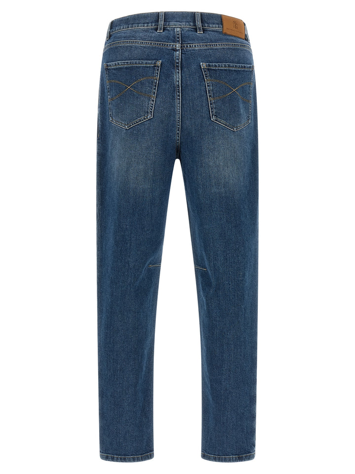 Brunello Cucinelli Blue Cotton Jeans Denim