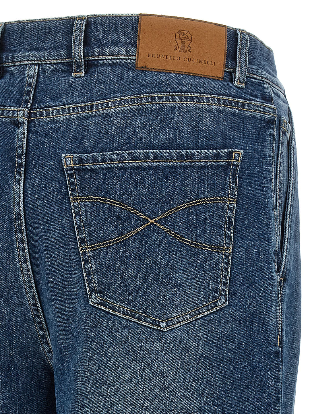 Brunello Cucinelli Blue Cotton Jeans Denim