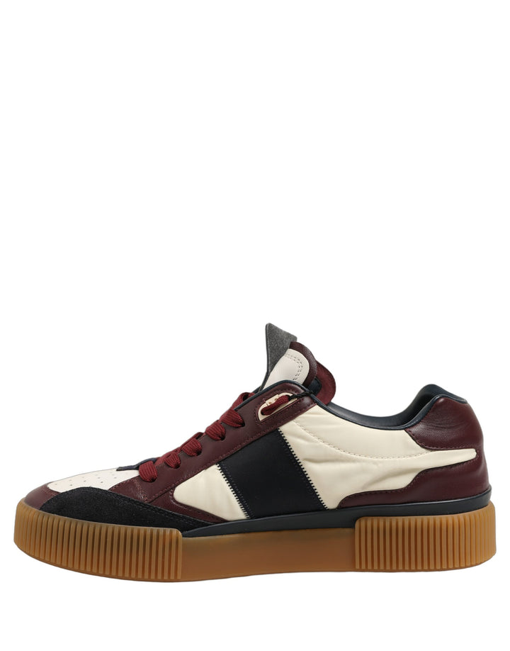 Dolce &amp; Gabbana Multicolor Leather MIAMI Sneakers Shoes