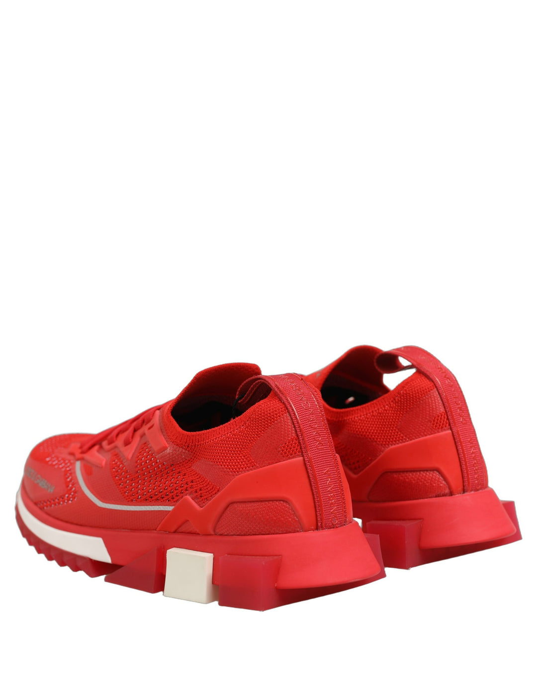 Dolce &amp; Gabbana Red SORRENTO Sport Stretch Men Sneakers Shoes