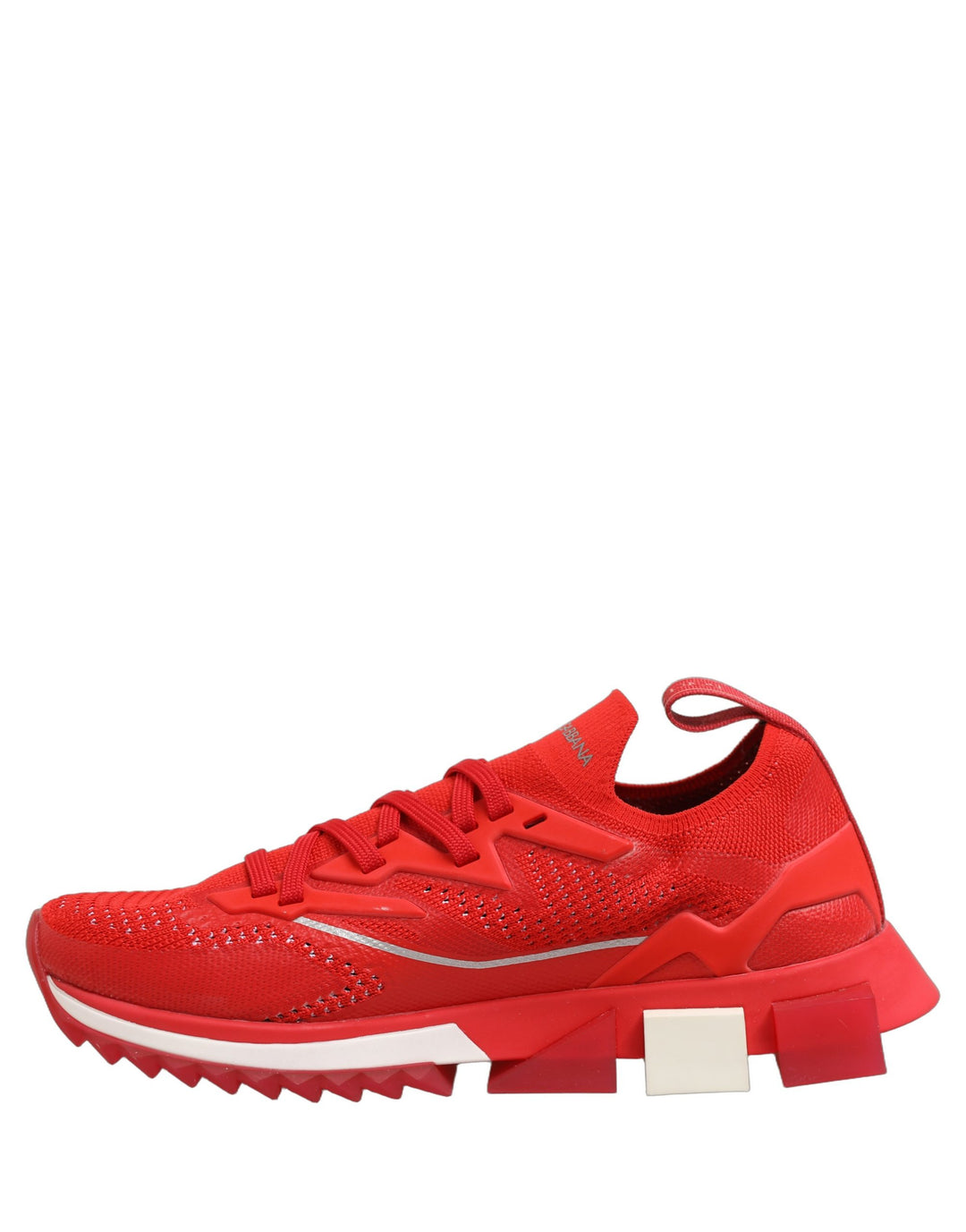 Dolce &amp; Gabbana Red SORRENTO Sport Stretch Men Sneakers Shoes