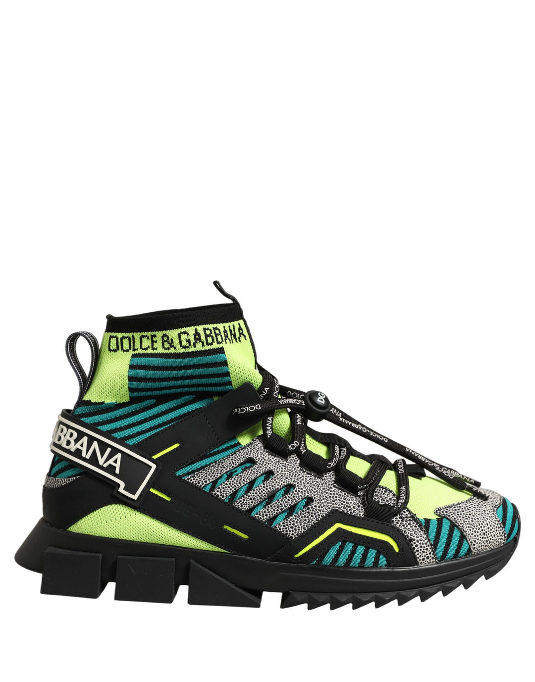 Dolce &amp; Gabbana Multicolor Sorrento Socks Men Sneakers Shoes