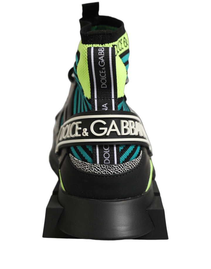 Dolce &amp; Gabbana Multicolor Sorrento Socks Men Sneakers Shoes