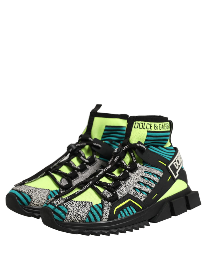 Dolce &amp; Gabbana Multicolor Sorrento Socks Men Sneakers Shoes