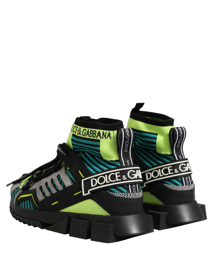 Dolce &amp; Gabbana Multicolor Sorrento Socks Men Sneakers Shoes