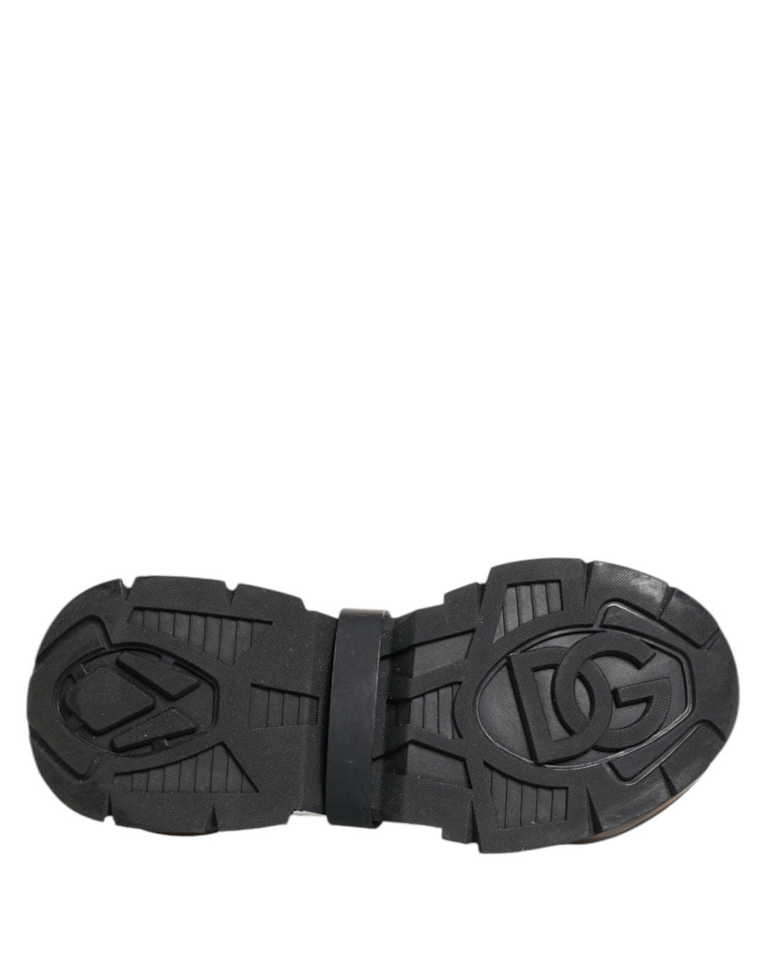 Dolce &amp; Gabbana White Black Logo Airmaster Men Sneakers Shoes