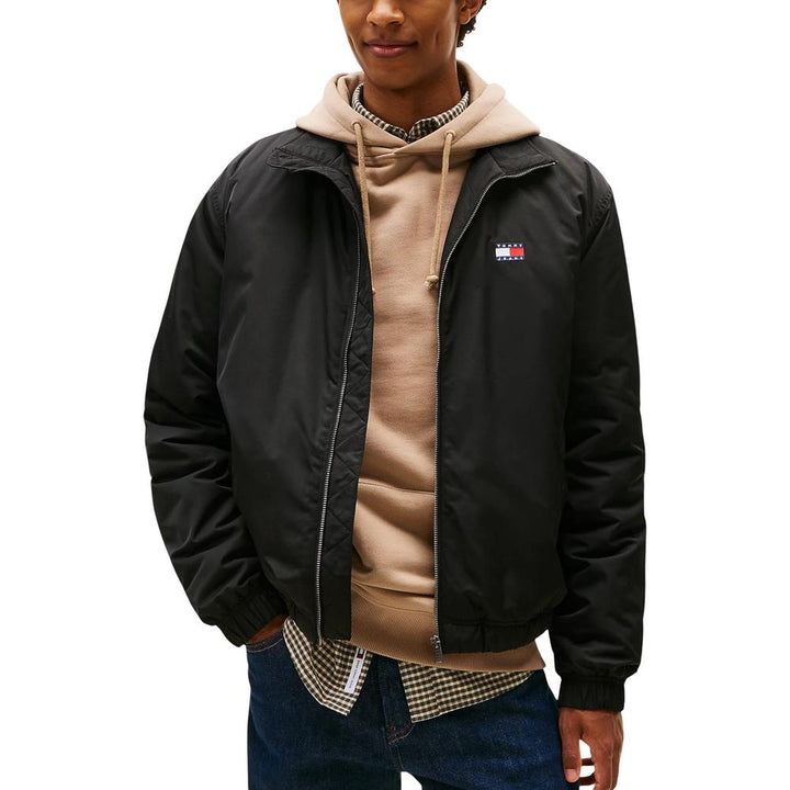 Tommy Hilfiger Jeans Black Recycled Polyester Bomber