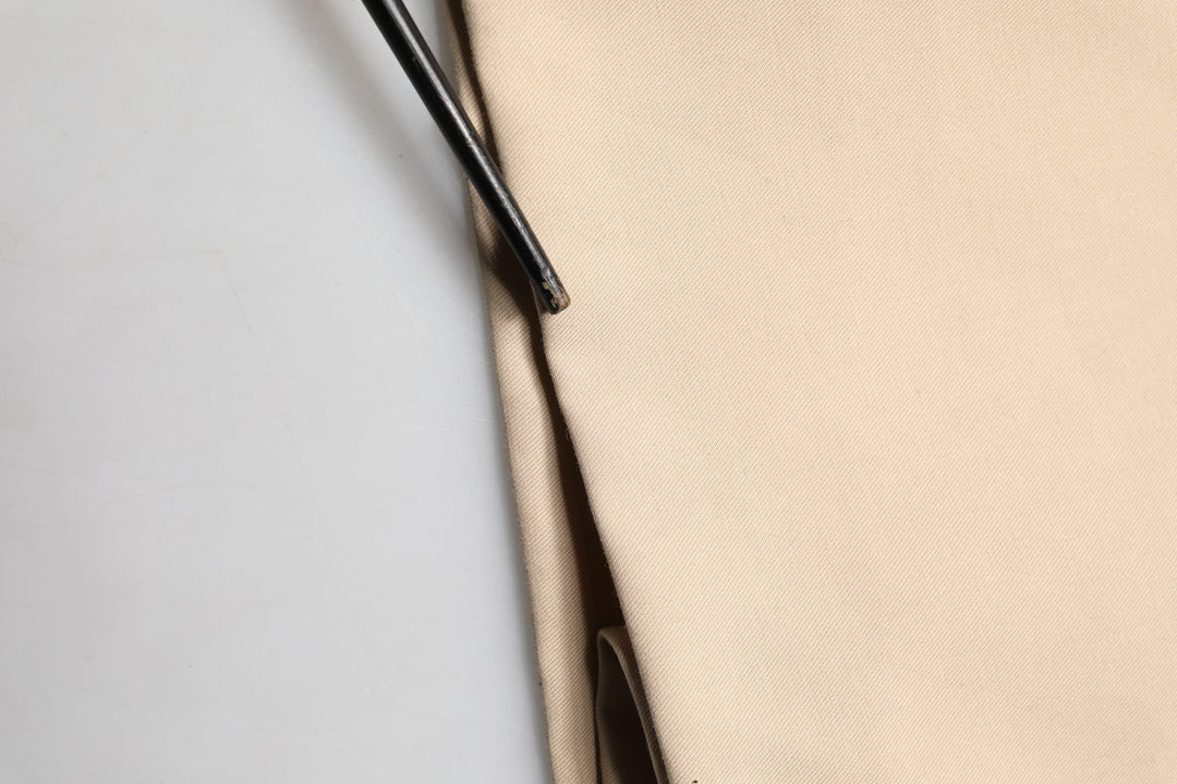 Dolce &amp; Gabbana Beige Cotton Straight Men Formal Dress Pants