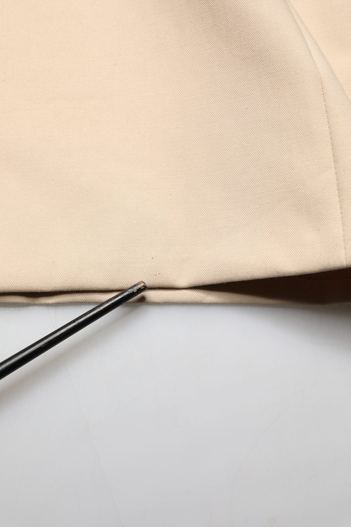 Dolce &amp; Gabbana Beige Cotton Straight Men Formal Dress Pants