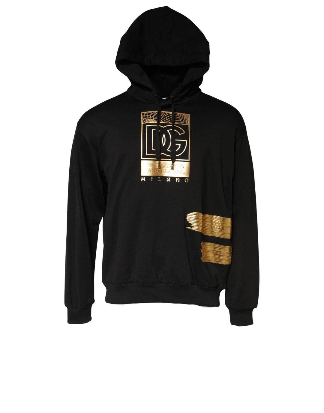Dolce &amp; Gabbana Black DG Logo Hoodie Men Sweatshirt Sweater