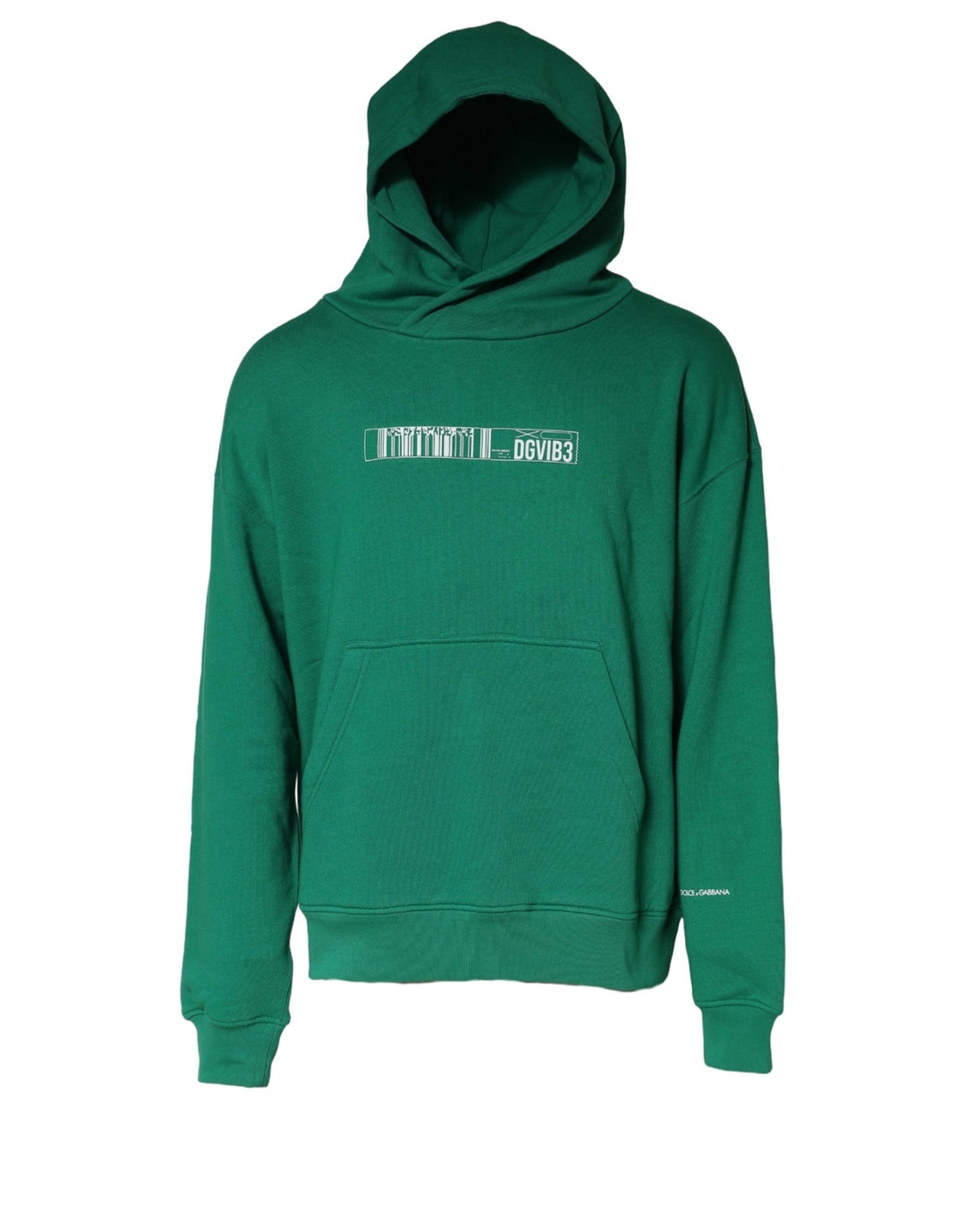 Dolce &amp; Gabbana Green DGVIB3 Cotton Hoodie Sweatshirt Sweater