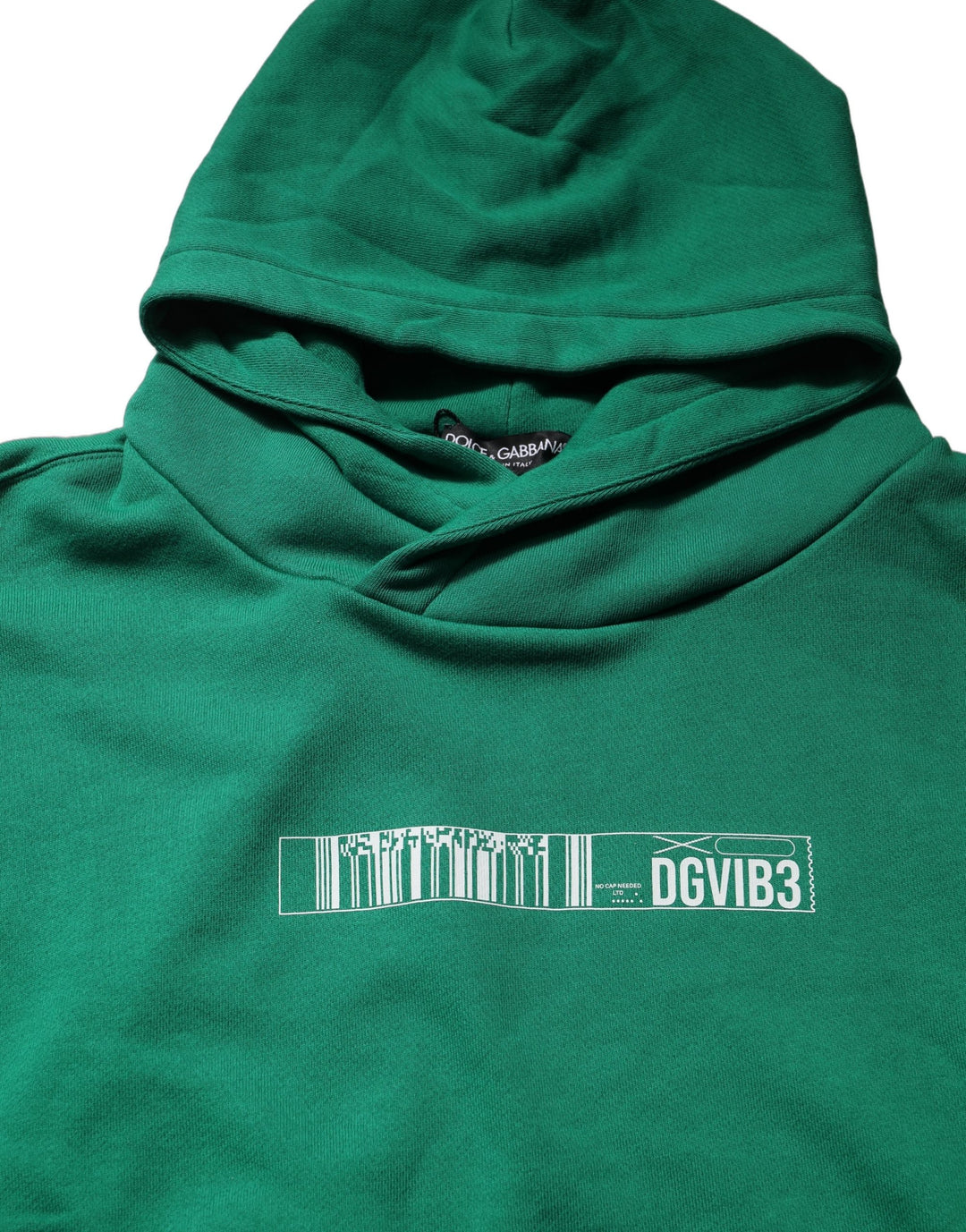 Dolce &amp; Gabbana Green DGVIB3 Cotton Hoodie Sweatshirt Sweater