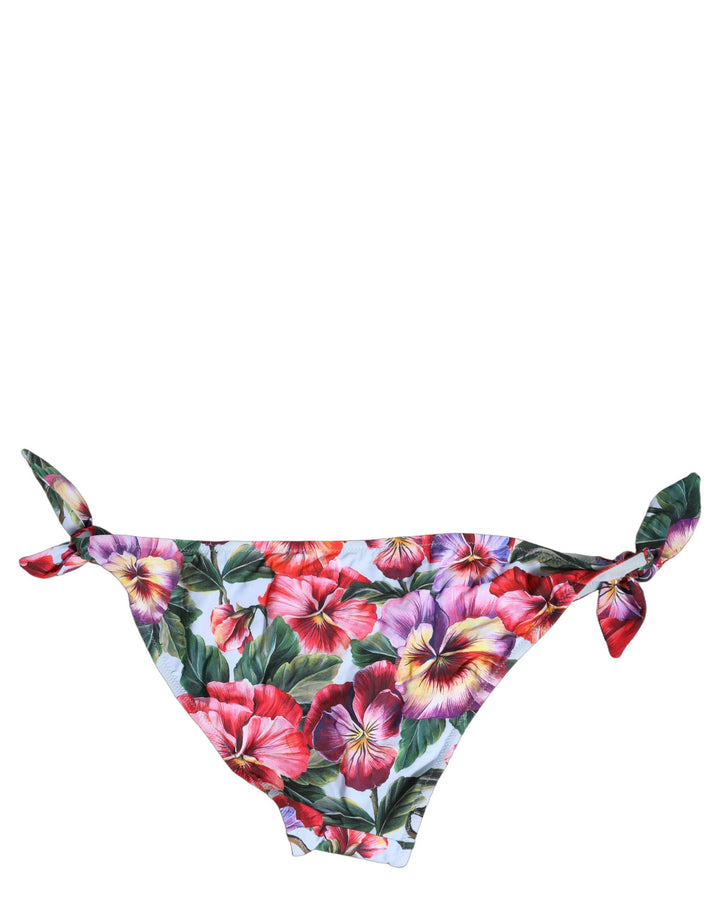 Dolce &amp; Gabbana Multicolor Floral Swimsuit Bikini Bottom Swimwear