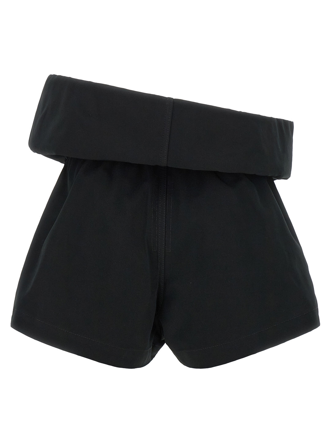 Rick Owens Black Polyester Bermuda Shorts