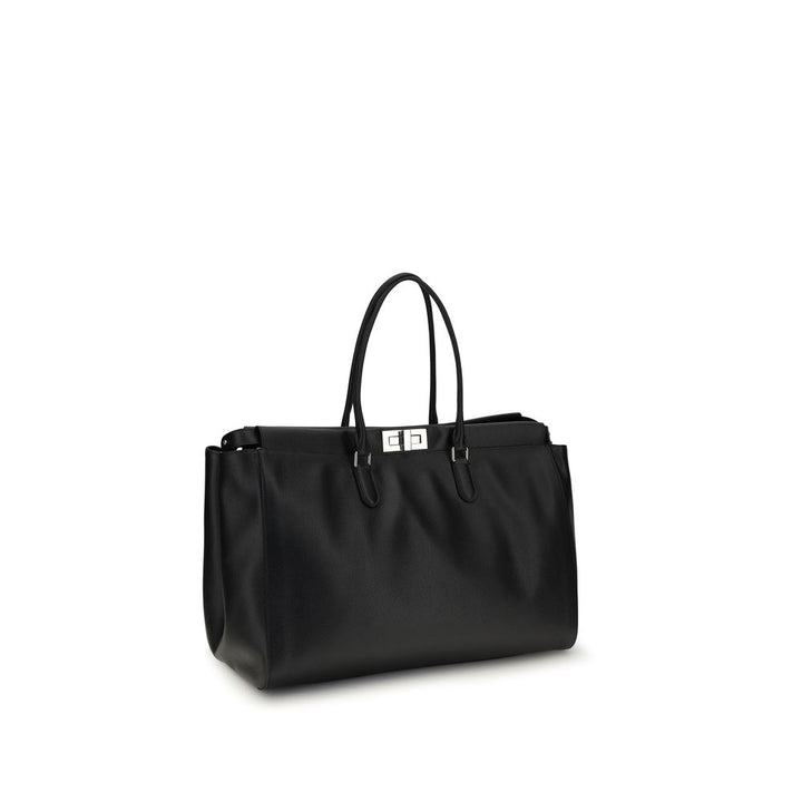Fendi Black Calf Leather Bos Taurus Shoulder Bag