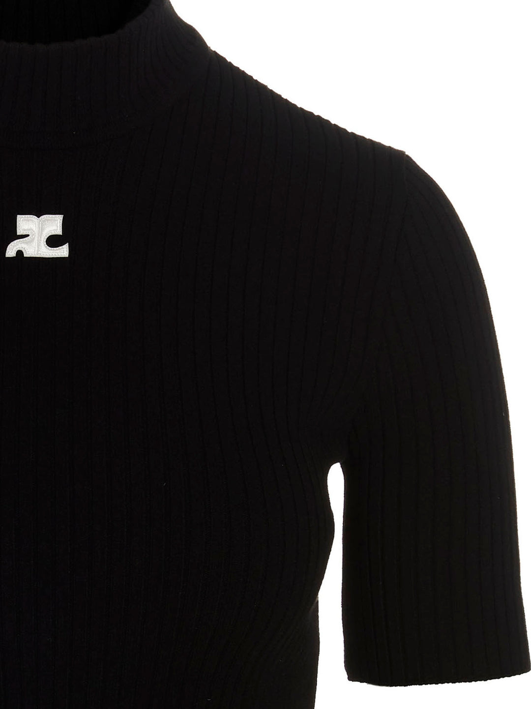 Courrèges Bicolor Viscose Cardigan